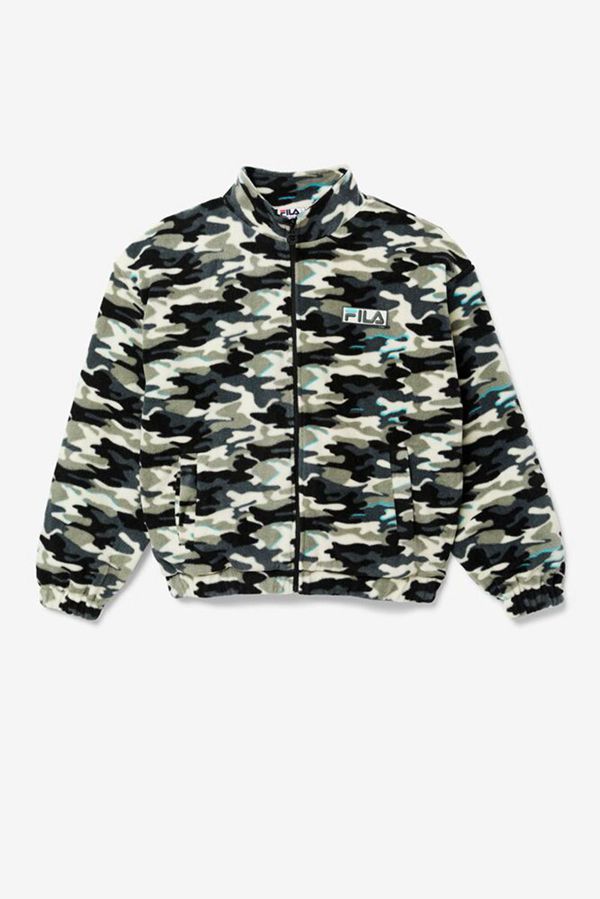 Chaquetas Fila Hombre Negras - Frantry Camo - España 240873TSK